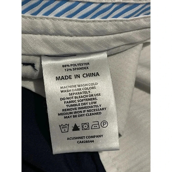 Footjoy Pants Men’s 38x29.5 Blue Stretch Performance Sport Golf Chinos - Picture 13 of 14